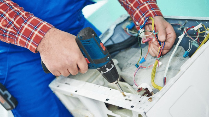 Sakarya Samsung Samsung çamaşır makinesi kart tamiri – Su almama arızası orijinal parça ile giderildi. - Teknik servis örneği